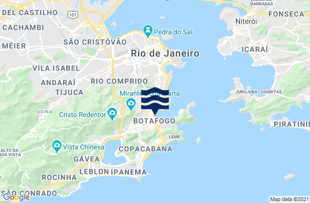 Mappa delle Getijden in Abacateiro, Brazil
