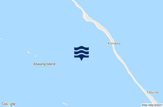 Mappa delle Getijden in Abaiang, Kiribati