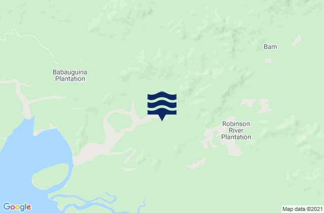 Mappa delle Getijden in Abau, Papua New Guinea