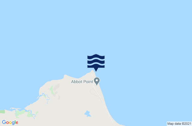 Mappa delle Getijden in Abbot Point, Australia