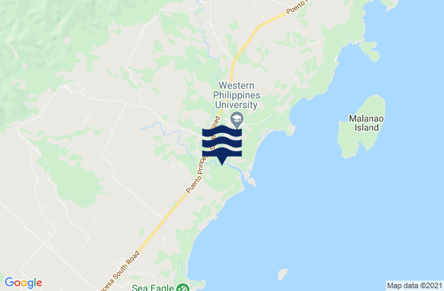 Mappa delle Getijden in Aborlan, Philippines
