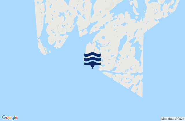 Mappa delle Getijden in Acadia Cove, Canada