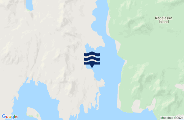 Mappa delle Getijden in Adak Bight, United States