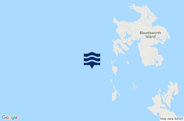 Mappa delle Getijden in Adams Island 1.1 n.mi. west of, United States