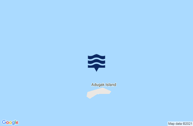 Mappa delle Getijden in Adugak Islands, United States