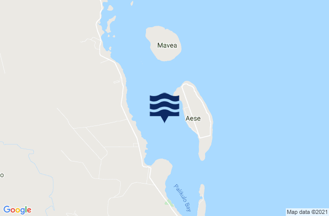 Mappa delle Getijden in Aesi, New Caledonia
