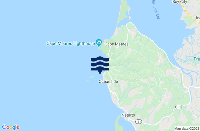 Mappa delle Getijden in Agate Beach Tillamook , United States