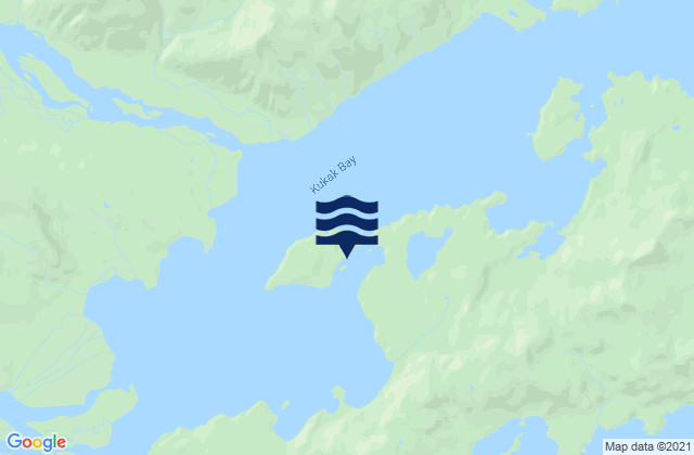 Mappa delle Getijden in Aguchik Island (Kukak Bay), United States