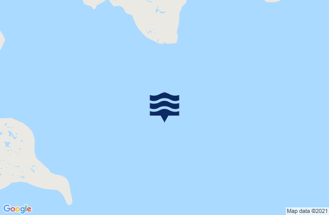 Mappa delle Getijden in Agvik Islet, Canada