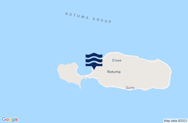 Mappa delle Getijden in Ahau, Fiji