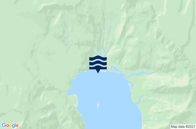 Mappa delle Getijden in Aialik Bay (North End), United States