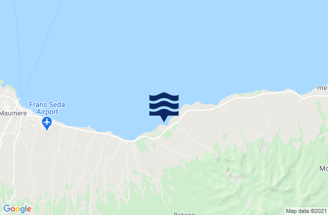 Mappa delle Getijden in Aibura, Indonesia