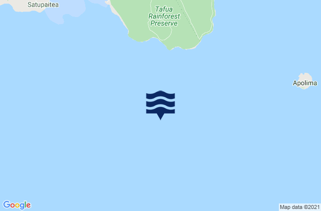 Mappa delle Getijden in Aiga-i-le-Tai, Samoa