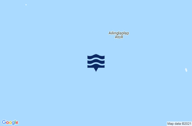 Mappa delle Getijden in Ailinglaplap Atoll, Marshall Islands