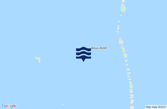 Mappa delle Getijden in Ailuk Atoll, Marshall Islands