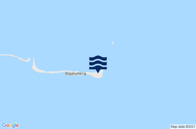 Mappa delle Getijden in Airuk, Marshall Islands