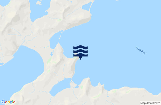 Mappa delle Getijden in Akun Cove, United States