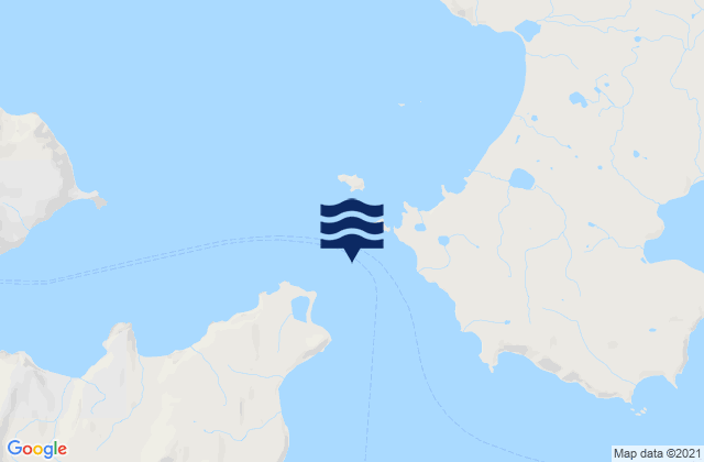 Mappa delle Getijden in Akun Strait, United States