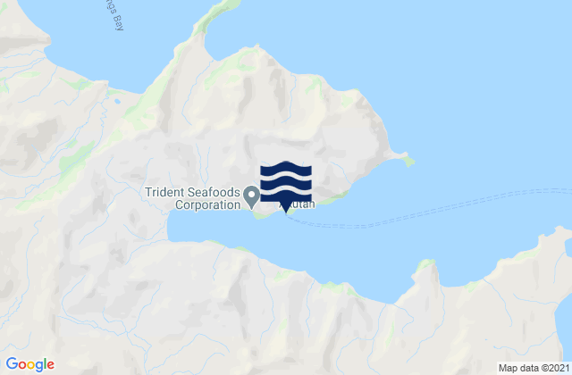 Mappa delle Getijden in Akutan Akutan Island, United States