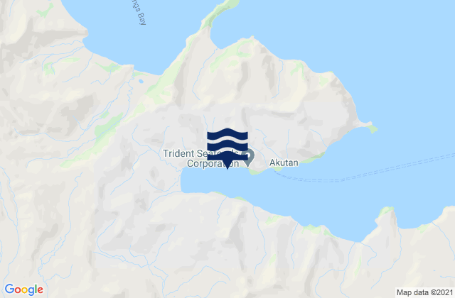 Mappa delle Getijden in Akutan Harbor, United States