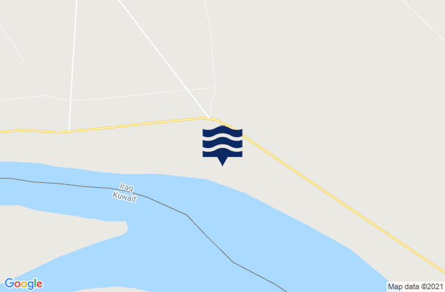 Mappa delle Getijden in Al-Faw District, Iraq