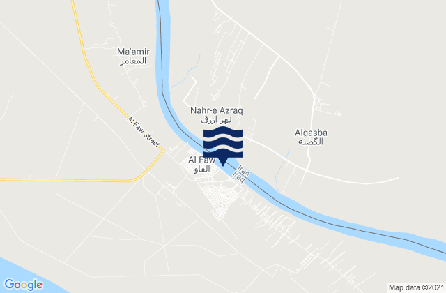Mappa delle Getijden in Al Fāw, Iraq