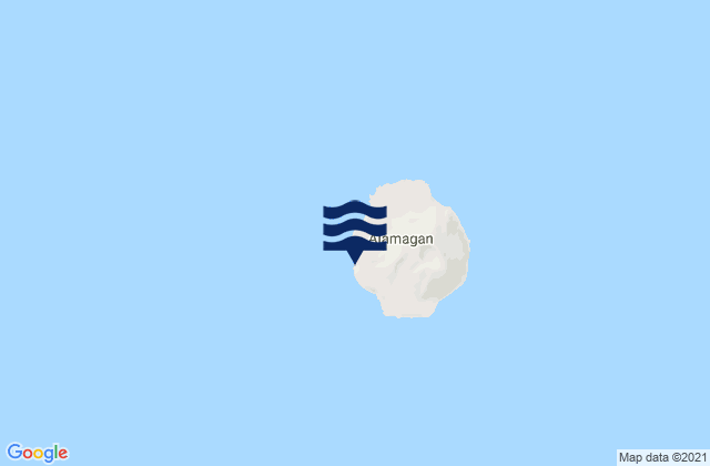 Mappa delle Getijden in Alamagan Island, Northern Mariana Islands
