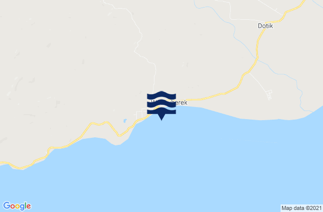 Mappa delle Getijden in Alas, Timor Leste
