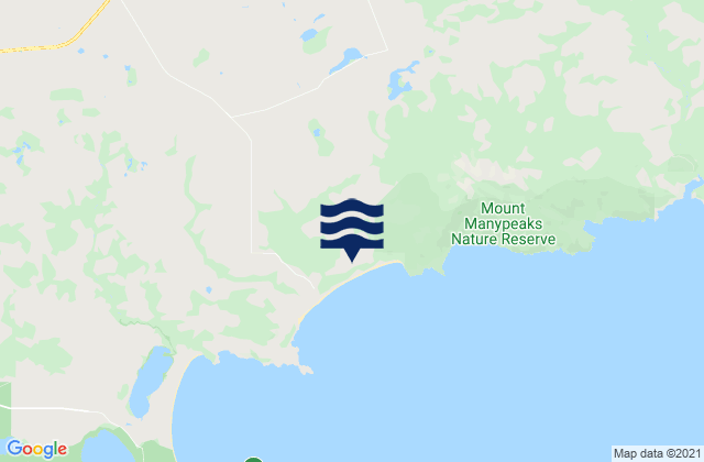Mappa delle Getijden in Albany, Australia