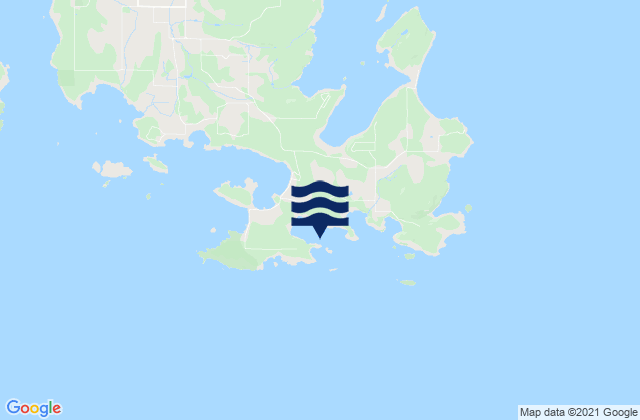 Mappa delle Getijden in Aleck Bay (Lopez Island), United States
