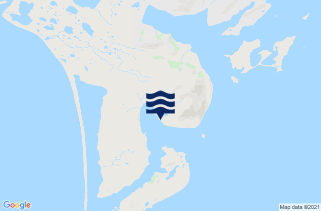 Mappa delle Getijden in Alitak Lazy Bay, United States