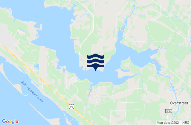 Mappa delle Getijden in Allanton East Bay, United States