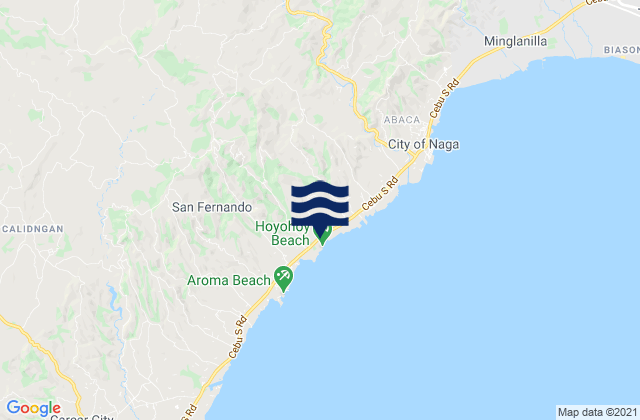 Mappa delle Getijden in Alpaco, Philippines