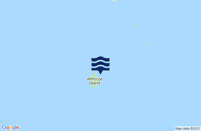 Mappa delle Getijden in Althorpe Island, Australia