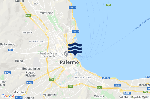 Mappa delle Getijden in Altofonte, Italy