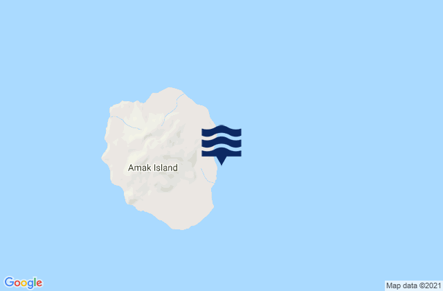 Mappa delle Getijden in Amak Island, United States