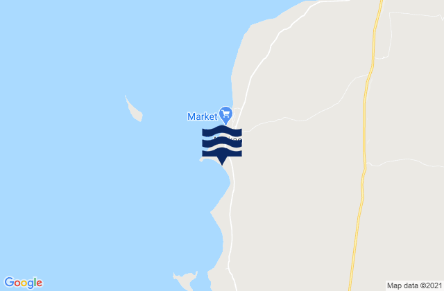 Mappa delle Getijden in Anakao, Madagascar