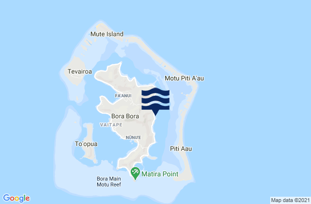 Mappa delle Getijden in Anau, French Polynesia