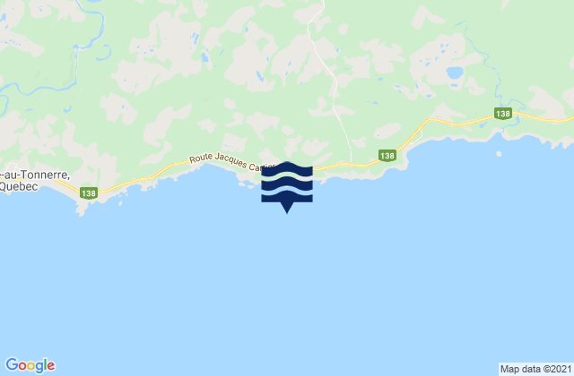 Mappa delle Getijden in Anse au Caplan, Canada