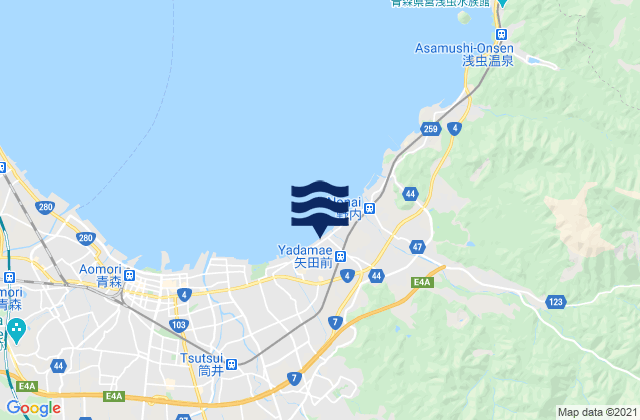 Mappa delle Getijden in Aomori-ken, Japan