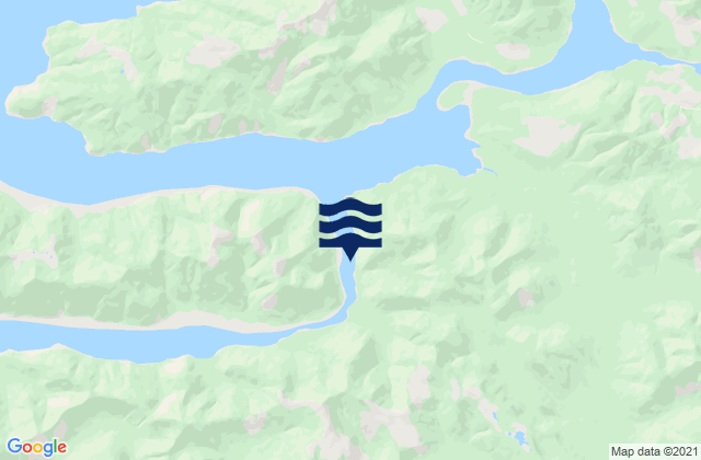 Mappa delle Getijden in Armentieres Channel, Canada