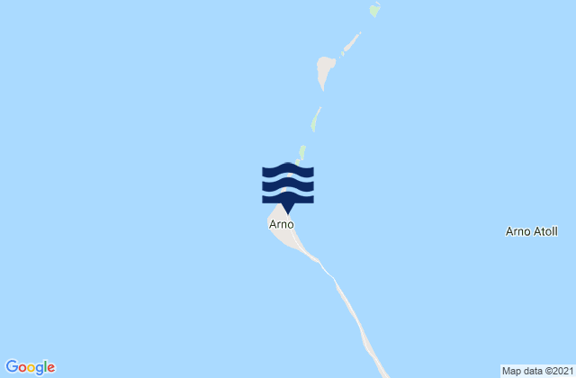 Mappa delle Getijden in Arno, Marshall Islands
