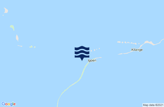 Mappa delle Getijden in Arno Atoll, Marshall Islands
