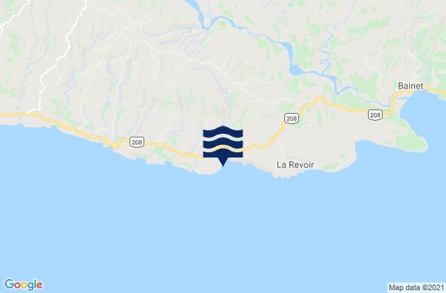 Mappa delle Getijden in Arrondissement de Bainet, Haiti