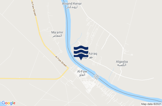 Mappa delle Getijden in Arvand Kenār, Iran
