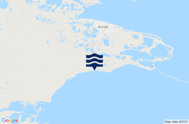 Mappa delle Getijden in Arviat Airport, Canada