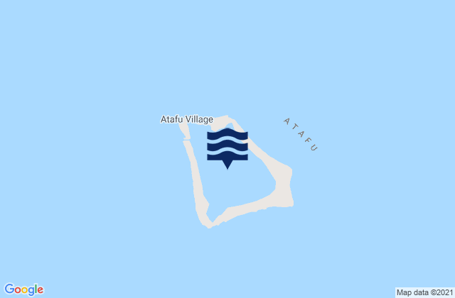 Mappa delle Getijden in Atafu, Tokelau