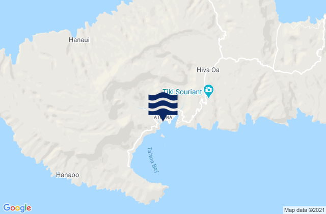 Mappa delle Getijden in Atuona, French Polynesia