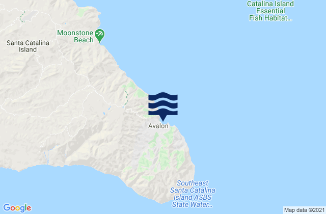 Mappa delle Getijden in Avalon (Santa Catalina Island), United States