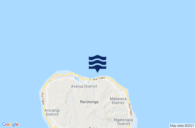 Mappa delle Getijden in Avarua, French Polynesia
